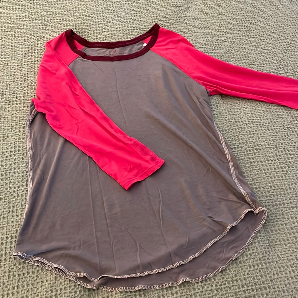 American Eagle Color Block Tee